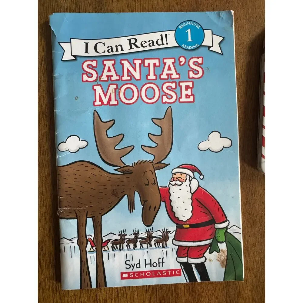 Scholastic Christmas Kids Book Lot 5 Mooseltoe Santa's Moose Black Lagoon